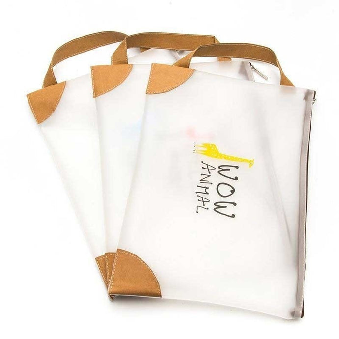 Random A4 File Bag Simple Portable Hand Bag Large Capacity Portable Bag