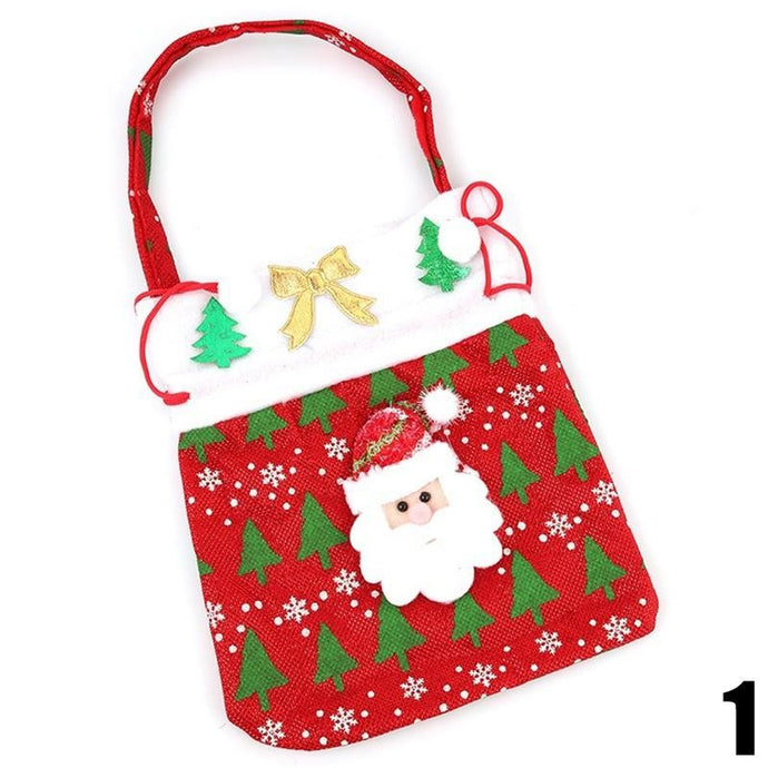 Three Colors Available Christmas Hand Bag Candy Bag